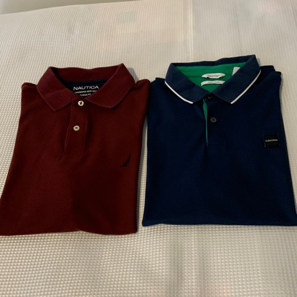 Náutica and Calvin Klein polo size L - Picture 1 of 9